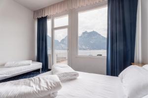 Katil atau katil-katil dalam bilik di Lake Hotel Ifigenia