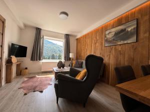 TV a/nebo společenská místnost v ubytování Apartmány Panorama Harrachov