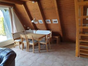 Ruang duduk di Ferienhaus Storchennest