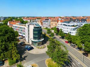 Nespecifikovaný výhled na destinaci Hildesheim nebo výhled na město při pohledu z hotelu