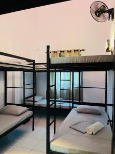 Voodi või voodid majutusasutuse Star Eyes Hostel toas