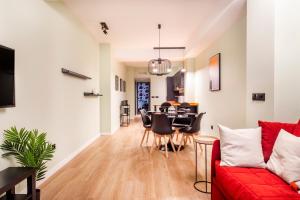 Χώρος καθιστικού στο Apartamento B Cube by Mimood Aparthotels +23 φωτογραφίες