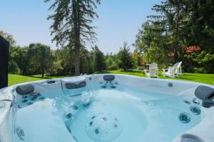 Zahrada ubytování Bromont lodge