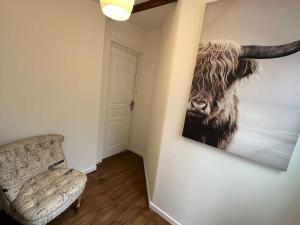 Prostor za sedenje u objektu Home in Sourdeval