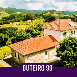 an image of a house with an orange roof at Casa Outeiro 99 in Paredes de Coura