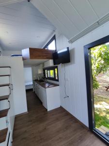 Kuchyň nebo kuchyňský kout v ubytování Dikili ZeyTiny House