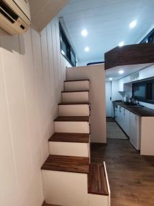 Kuchyň nebo kuchyňský kout v ubytování Dikili ZeyTiny House