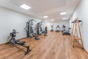 Fitness centrum a/nebo fitness zařízení v ubytování Hotel de La Trucha