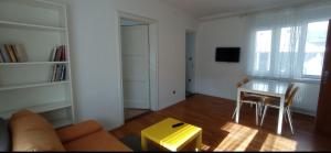 TV a/nebo společenská místnost v ubytování Two Flowers Apartments