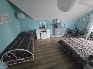 Kuchyň nebo kuchyňský kout v ubytování Vila Marcelka
