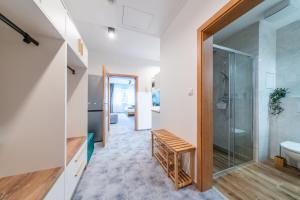 Koupelna v ubytování Luxusní apartmány Domovjanka - VELKÁ STOLOVÁ a MALÁ STOLOVÁ