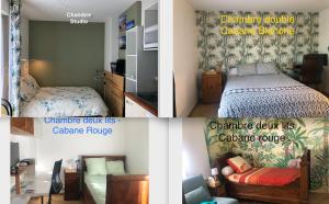 Postel nebo postele na pokoji v ubytování Chambre au coeur du Bassin