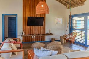 TV a/nebo společenská místnost v ubytování Casa Pipa - Pontal de Maceió