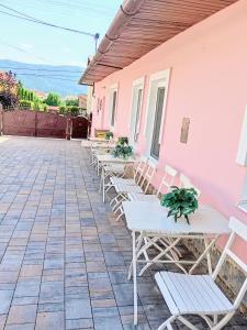 A balcony or terrace at Apartmany a Chata Agy