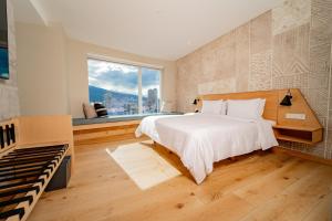 Katil atau katil-katil dalam bilik di GO Quito Hotel