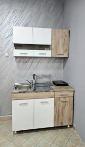 Kuchyň nebo kuchyňský kout v ubytování Apartman SPLENDID