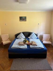 Postel nebo postele na pokoji v ubytování Chalupa u Mráze