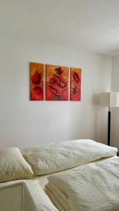 Posteľ alebo postele v izbe v ubytovaní Apartment Römerhaus