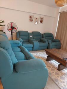 Istumisnurk majutusasutuses Apartment at Marassi North Coast مراسى الساحل الشمالى