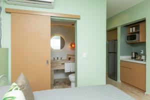 Nhà bếp/bếp nhỏ tại Cancun Plaza Condo Mexico