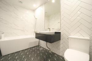 Koupelna v ubytování Daegu Hotel Rubato