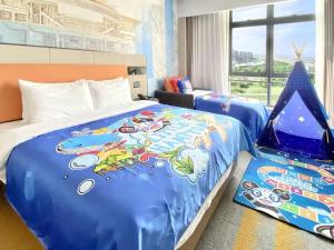 Postel nebo postele na pokoji v ubytování 南宁兴宁希尔顿欢朋酒店 Hampton by Hilton Nanning Xingning