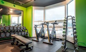 Fitness centrum a/nebo fitness zařízení v ubytování Thon Hotel Hammerfest