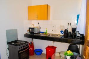 Η κουζίνα ή μικρή κουζίνα στο Elegant & Classy Stays - Studio Apartment +5 φωτογραφίες