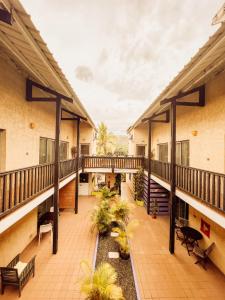Balkón nebo terasa v ubytování 4 - LE VACOA - CHAMBRE 4 Rdc D
