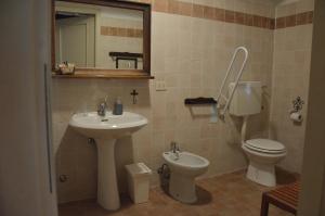 Koupelna v ubytování Agriturismo Picchio Rosso