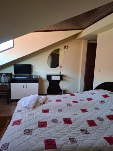 Postel nebo postele na pokoji v ubytování Guest house Skabrin