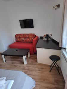 TV a/nebo společenská místnost v ubytování Guest house Skabrin