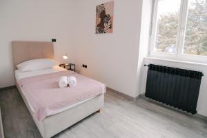 Postel nebo postele na pokoji v ubytování SAB apartman