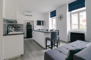 Kuchyň nebo kuchyňský kout v ubytování SAB apartman