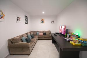 Posezení v ubytování Chania Elegance Suites