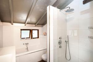 Bed and breakfast private accommodation at Amsterdam Houseboat的一间浴室
