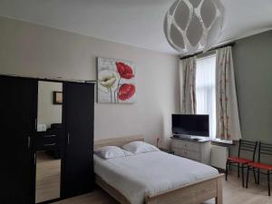 TV a/nebo společenská místnost v ubytování Apartments Marco Polo Midi