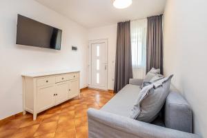 TV a/nebo společenská místnost v ubytování Villa Haya with heated pool
