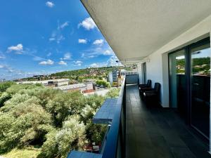 Balkón nebo terasa v ubytování Apartament Premium