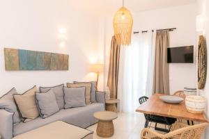 TV a/nebo společenská místnost v ubytování Anemis B