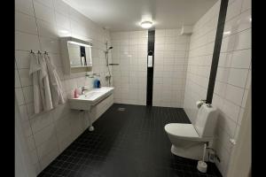 Koupelna v ubytování Nr3 På Spåret