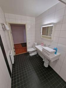 Koupelna v ubytování Nr8 På Spåret