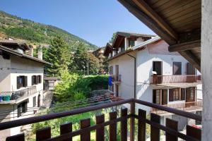 a view from the balcony of a house at Maison Ninive in Aosta