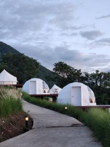Příroda nedaleko luxury tent