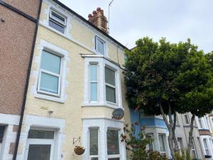 Bygningen som feriehuset ligger i