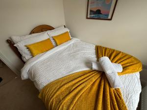 Ένα ή περισσότερα κρεβάτια σε δωμάτιο στο Stunning Cromer Apartment