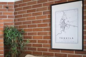 a picture of telula on a brick wall at BohoSauna in Oulu