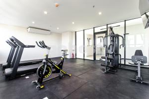 Fitness centrum a/nebo fitness zařízení v ubytování Loft Near Shopping Mcal Lopez And Villa Morra