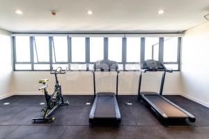 Fitness centrum a/nebo fitness zařízení v ubytování Loft Near Shopping Mcal Lopez And Villa Morra