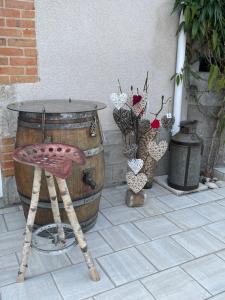 Gril dostupný pro hosty v bed and breakfast